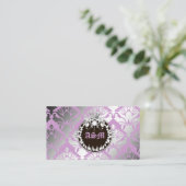 Carte D'accompagnement 311-Damask Shimmer Queen Purple - Médaillon Brown (Debout devant)