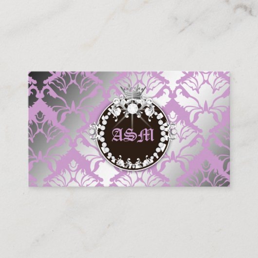 Carte D'accompagnement 311-Damask Shimmer Queen Purple - Médaillon Brown (Devant)