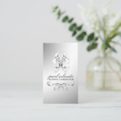 Carte D'accompagnement 311-Silver Luxe Elegance RSVP (Debout devant)