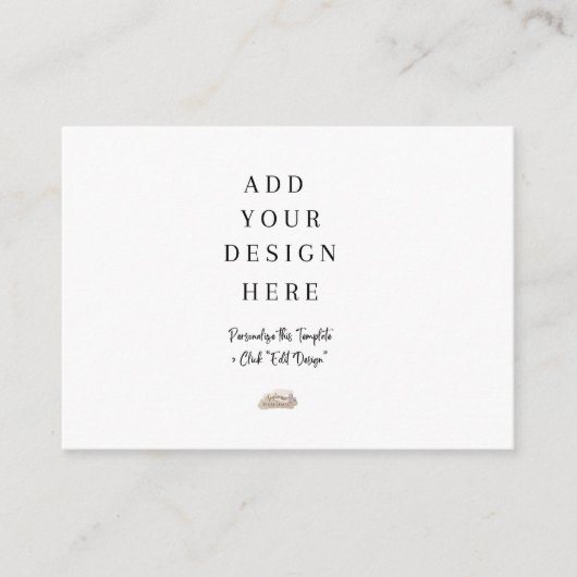 Carte D'accompagnement 3.5" x 2.5" Enclosure Cards (Devant)