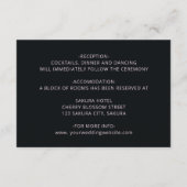 Carte D'accompagnement 3D Peony Flowers Dark Moody (Dos)