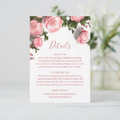 Carte D'accompagnement 3D Roses Wildflowers White (Debout devant)