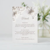 Carte D'accompagnement 3D Roses Wildflowers White (Debout devant)