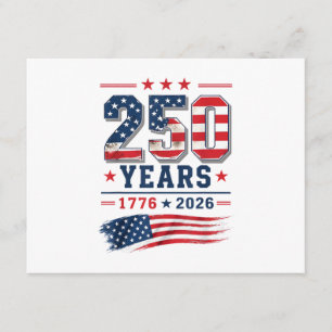 Carte D'accompagnement 4 juillet Amérique drapeau américain Patriotique 2