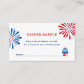 Carte D'accompagnement 4 juillet Baby shower Déchets Raffle (Devant)