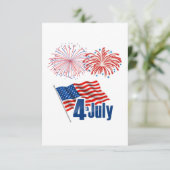 Carte D'accompagnement 4 juillet célébration (Debout devant)