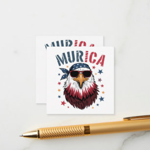 Carte D'accompagnement 4 juillet Patriotique Drôle Aigle USA