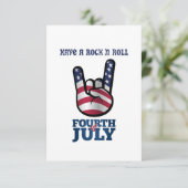 Carte D'accompagnement 4 juillet Rock N (Debout devant)