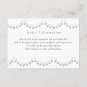 Carte D'accompagnement 70e anniversaire du Mariage platine informations c (Dos)