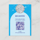 Carte D'accompagnement 70s Disco Dancing Queen Bridal Shower Registry (Devant)