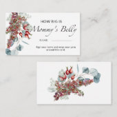 Carte D'accompagnement À feuillage persistant comme le ventre de maman es (Devant / Derrière)