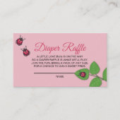 Carte D'accompagnement A Little Love Bug Ladybug Diaper Raffle (Devant)