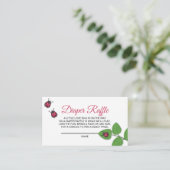 Carte D'accompagnement A Little Love Bug Ladybug Diaper Raffle (Debout devant)