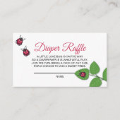 Carte D'accompagnement A Little Love Bug Ladybug Diaper Raffle (Devant)