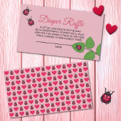 Carte D'accompagnement A Little Love Bug Ladybug Diaper Raffle