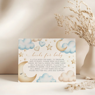 Carte D'accompagnement A little piece of heaven baby shower book request