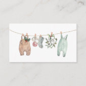 Carte D'accompagnement A Merry Little Christmas Clothes Diaper Raffle (Devant)