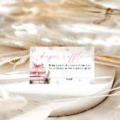 Carte D'accompagnement A New Chapter Begins Baby Shower, Diaper Raffle