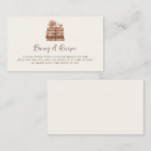 Carte D'accompagnement A New Chapter Bridal Shower Recipe (Devant / Derrière)