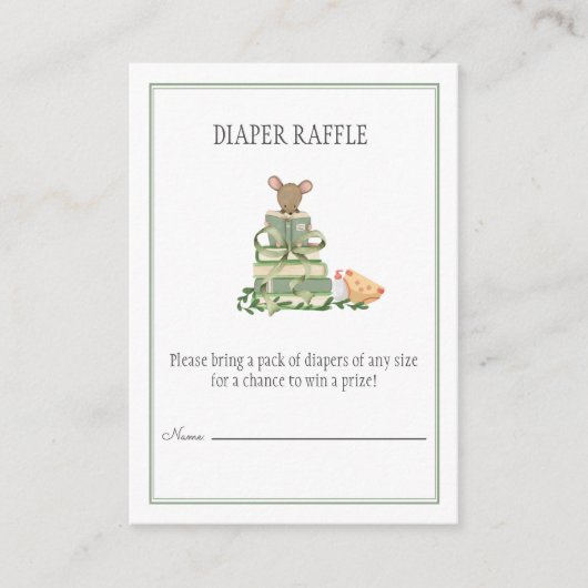 Carte D'accompagnement A New Chapter Diaper Raffle  (Devant)