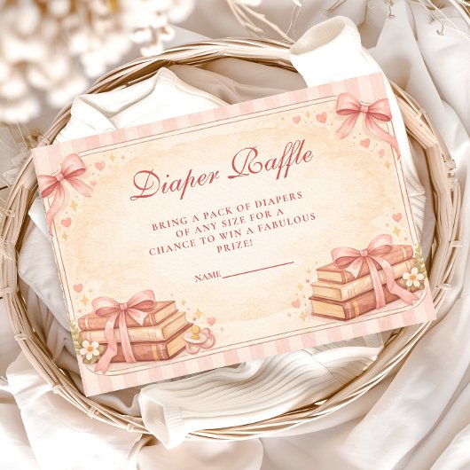 Carte D'accompagnement A New Chapter Storybook Diapper Raffle