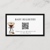 Carte D'accompagnement A Tini One is on the Way Baby Shower QR code  (Devant)