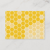 Carte D'accompagnement Abeille de miel jaune Combien de peignes de miel d (Dos)