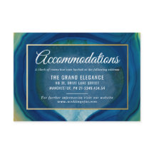 Abstrait Blue Agate Motif Mariage Hébergements