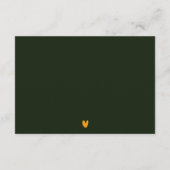 Carte D'accompagnement Abstrait Bold Tropical Botanical Détails du Mariag (Dos)