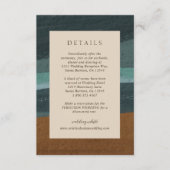 Carte D'accompagnement Abstrait Coastal Chic Mariage moderne (Devant)
