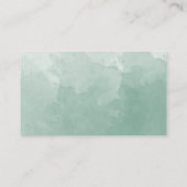 Carte D'accompagnement Accueil de mariage Monogram Pale Green Watercolor (Dos)
