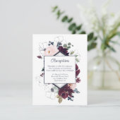 Carte D'accompagnement Accueil Mariage Florals | Marine Bourgogne (Debout devant)