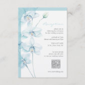 Carte D'accompagnement Accueil Soft Blue Orchid Mariage (Devant)