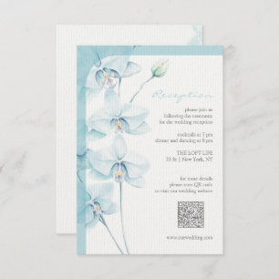 Carte D'accompagnement Accueil Soft Blue Orchid Mariage
