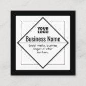 Carte D'accompagnement Add Your Logo Customizable Template (Devant)