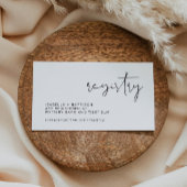 Carte D'accompagnement ADELLA Edgy Modern Minimal Mariage Information sur