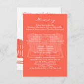 Carte D'accompagnement Adirondack Chaises Coral Intinéraire (Devant / Derrière)