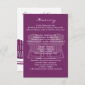 Carte D'accompagnement Adirondack Chaises Plum Intinéraire (Devant / Derrière)