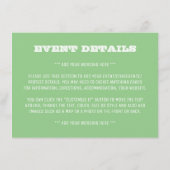 Carte D'accompagnement Adopter Ne pas Acheter Détails (Dos)