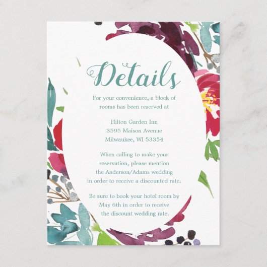 Carte D'accompagnement Adoration de la baie (Devant)