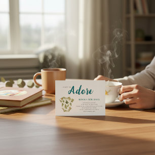 Carte D'accompagnement Adore Baby  Livres botaniques pour bébé