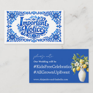 Carte D'accompagnement 💙🍋Adultes uniquement Azul & Limone Romance Adult