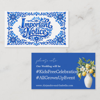 Carte D'accompagnement 💙🍋Adultes uniquement Azul & Limone Romance Adult
