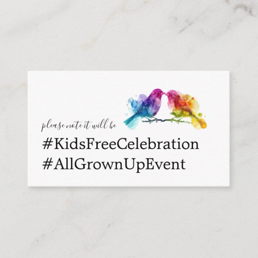 Carte D'accompagnement Adultes uniquement LGBTQ+ Aiguilles arc-en-ciel (Devant)