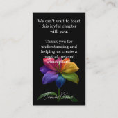 Carte D'accompagnement 🌈 Adults only wedding (Dos)