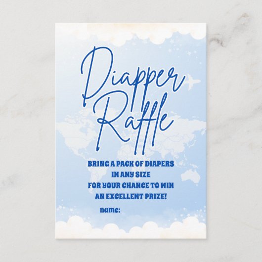 Carte D'accompagnement Adventure Attend un raffle de Diapper Neutre Genre (Devant)