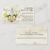 Carte D'accompagnement Adventure Await Hérisson Teepee Diaper Raffle (Devant / Derrière)