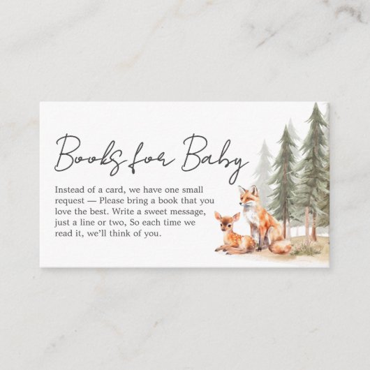 Carte D'accompagnement Adventure Begin Woodland Animal Baby Book for Baby (Devant)