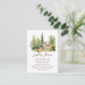 Carte D'accompagnement Affichage de cerf merveilleux de la forêt de douch (Debout devant)