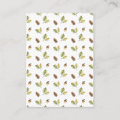 Carte D'accompagnement Affichage de cerf merveilleux de la forêt de douch (Dos)